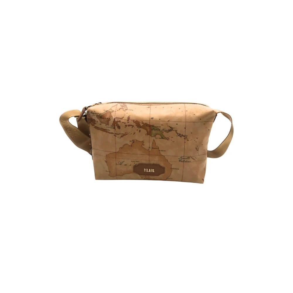 Alviero Martini 1a Classe Geo Print Schoudertas Lc02 S578 Brown Dames