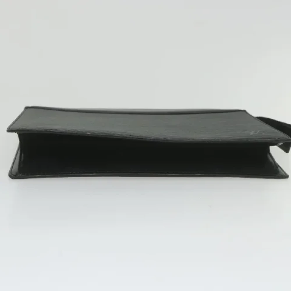 Louis Vuitton Vintage Pre-owned Leather clutches Black Dames