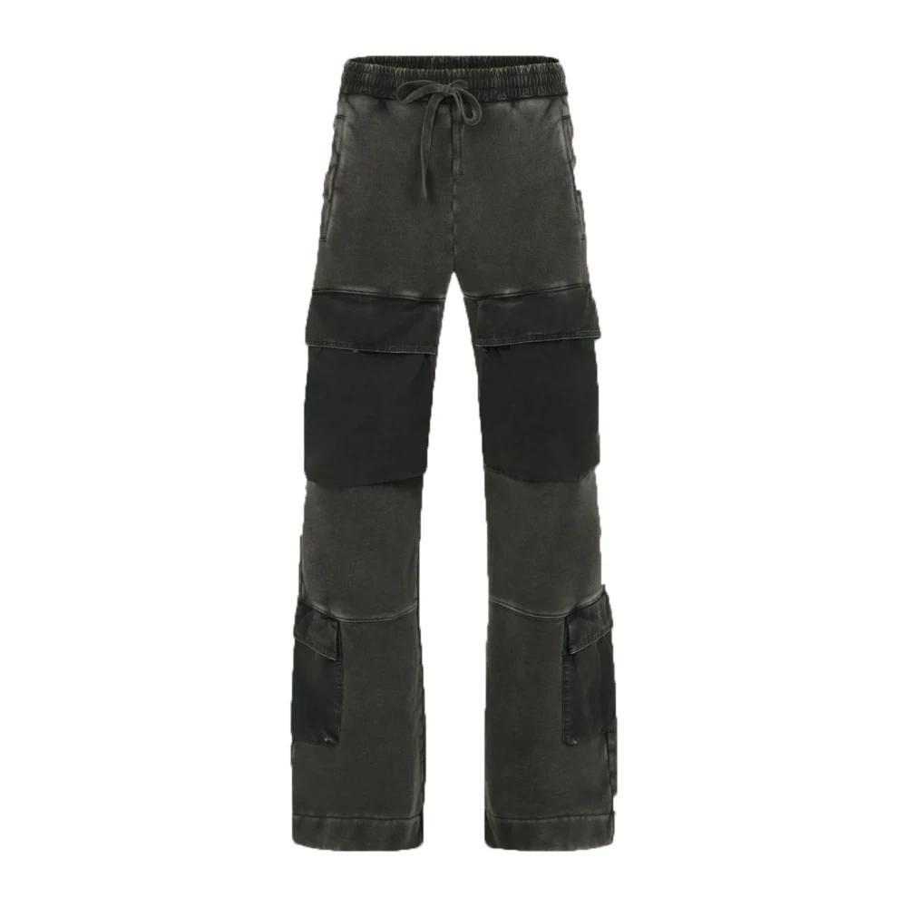 Entire Studios Zwarte Gewassen Utility Sweatpants Black Heren