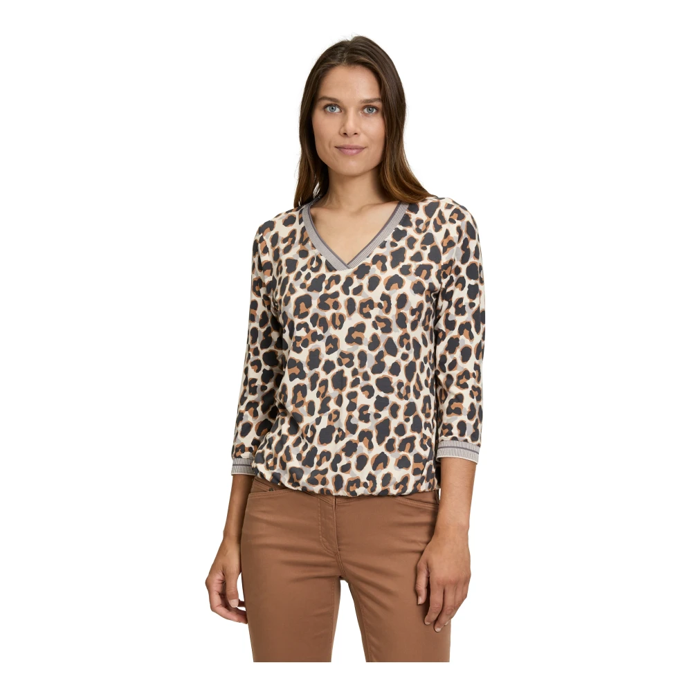 Betty Barclay Blouse met dierenprint Beige Dames