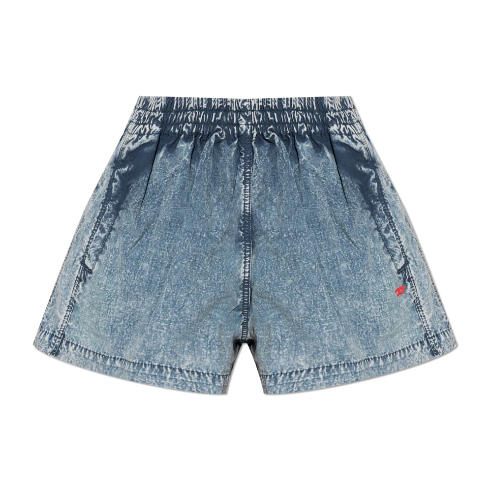 Diesel Kvinno Blå Shorts Dam, S, Denim, S-Ound Shorts