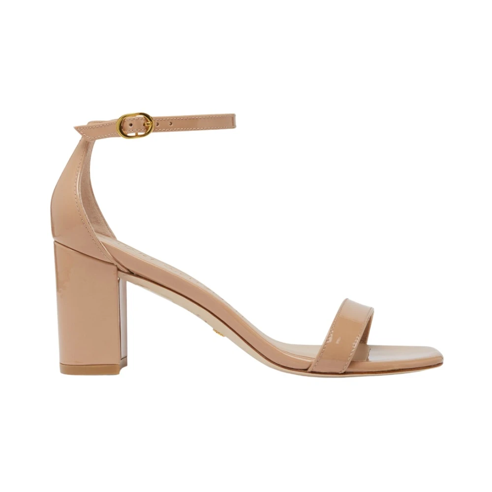 Stuart Weitzman Roze huidkleurige Nudistcurve sandalen Beige Dames