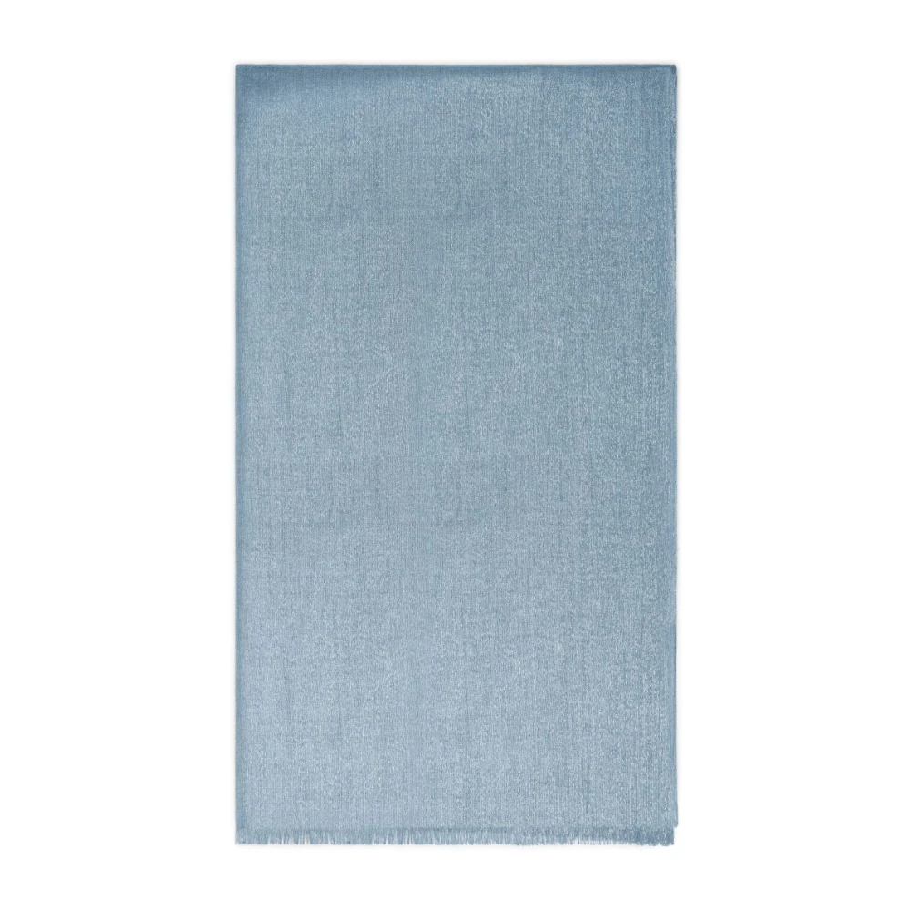 BRUNELLO CUCINELLI Lichte Denim Sjaal Collectie Blue Dames