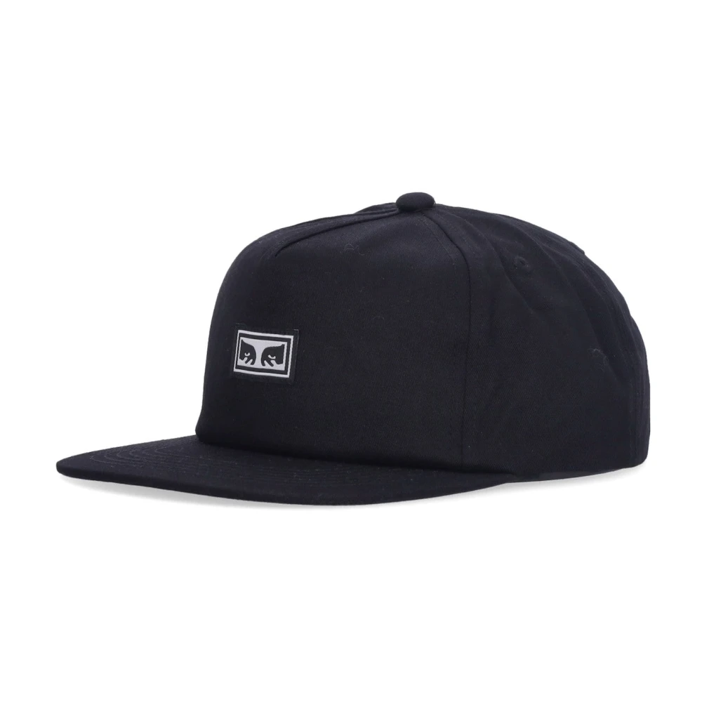 Obey Icon Eyes Snapback Pet Zwart Black Heren