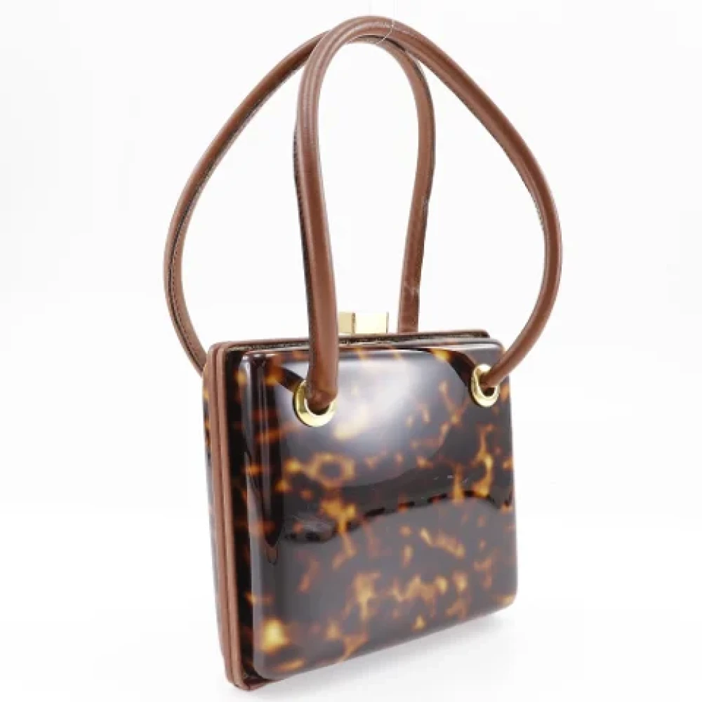 Fendi Vintage Pre-owned Leather handbags Brown Dames