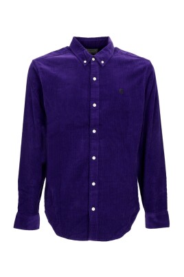 velvet-long-sleeve-button-down-shirt