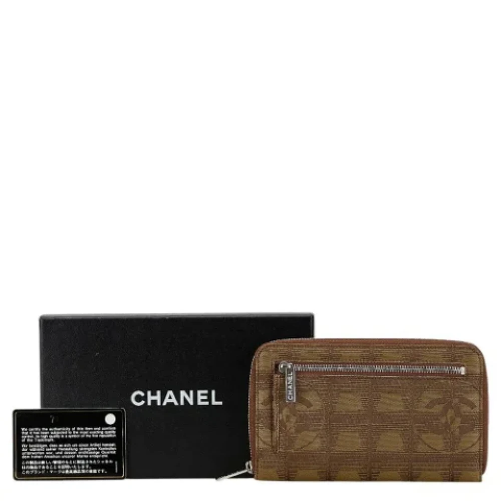 Chanel Vintage Pre-owned Canvas wallets Brown Dames