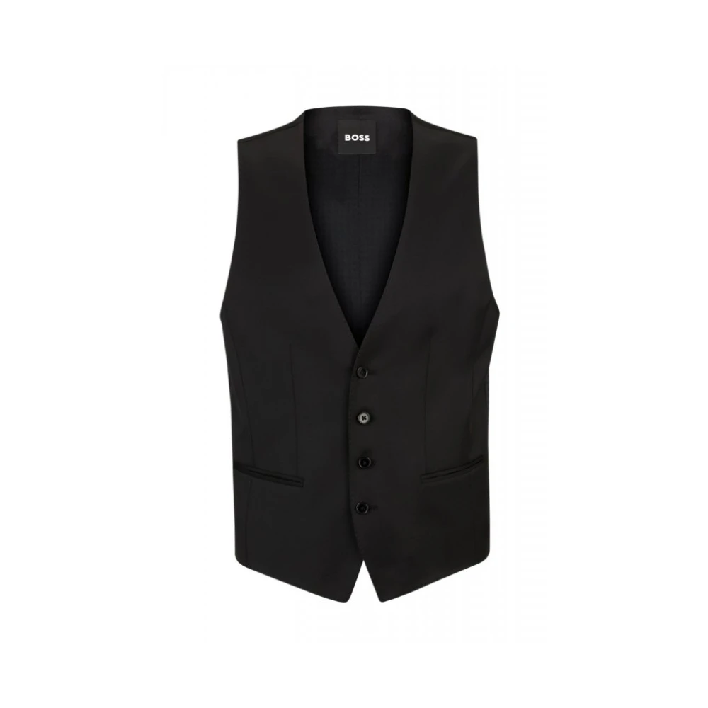 Hugo Black Boss - Jackets > Vests - Male - Waistcoats - 4XL - Suits
