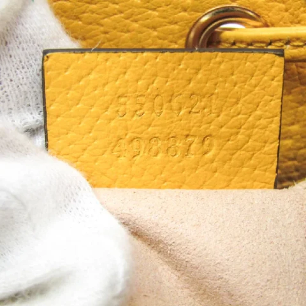 Gucci Vintage Pre-owned Leather gucci-bags Yellow Dames