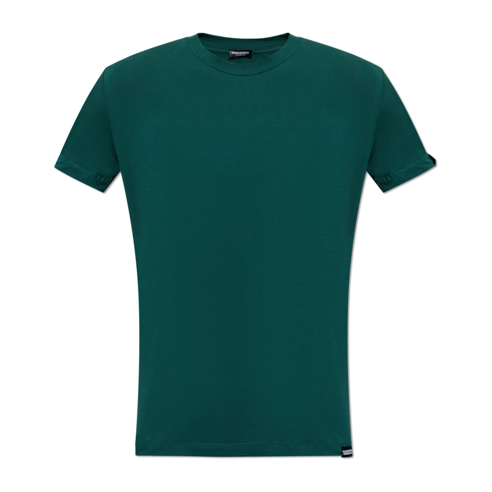 Dsquared2 Groene Logo T-shirt Ondergoed Green Heren