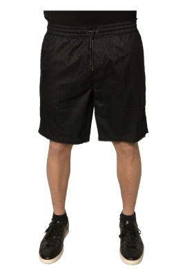 Svarta Jersey Dragsko Shorts