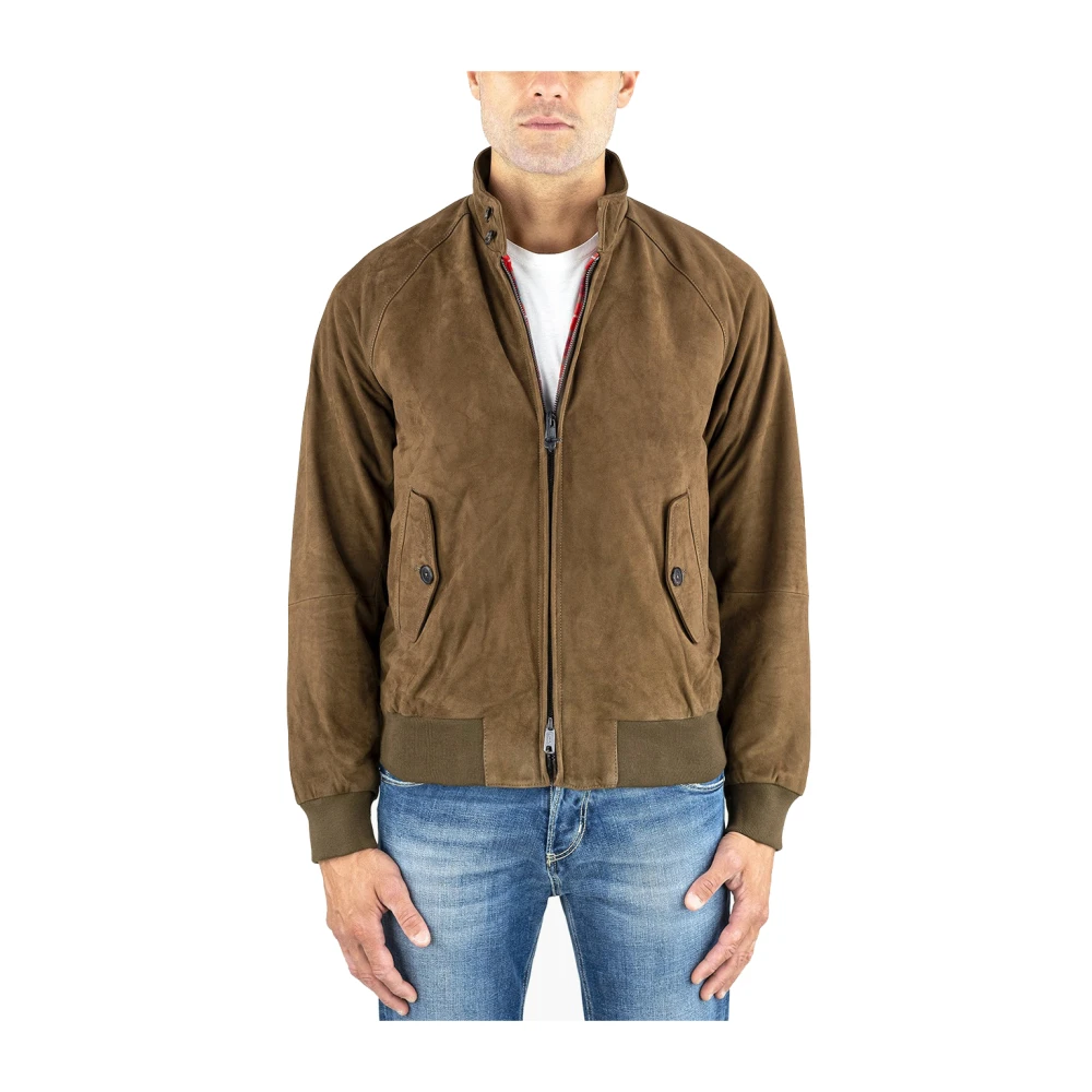 Baracuta Suede Harrington Jack Klassieke Stijl Green Heren