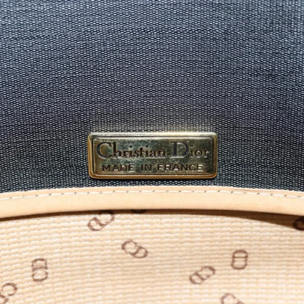 Dior Vintage Pre-owned Fabric clutches Blue Dames