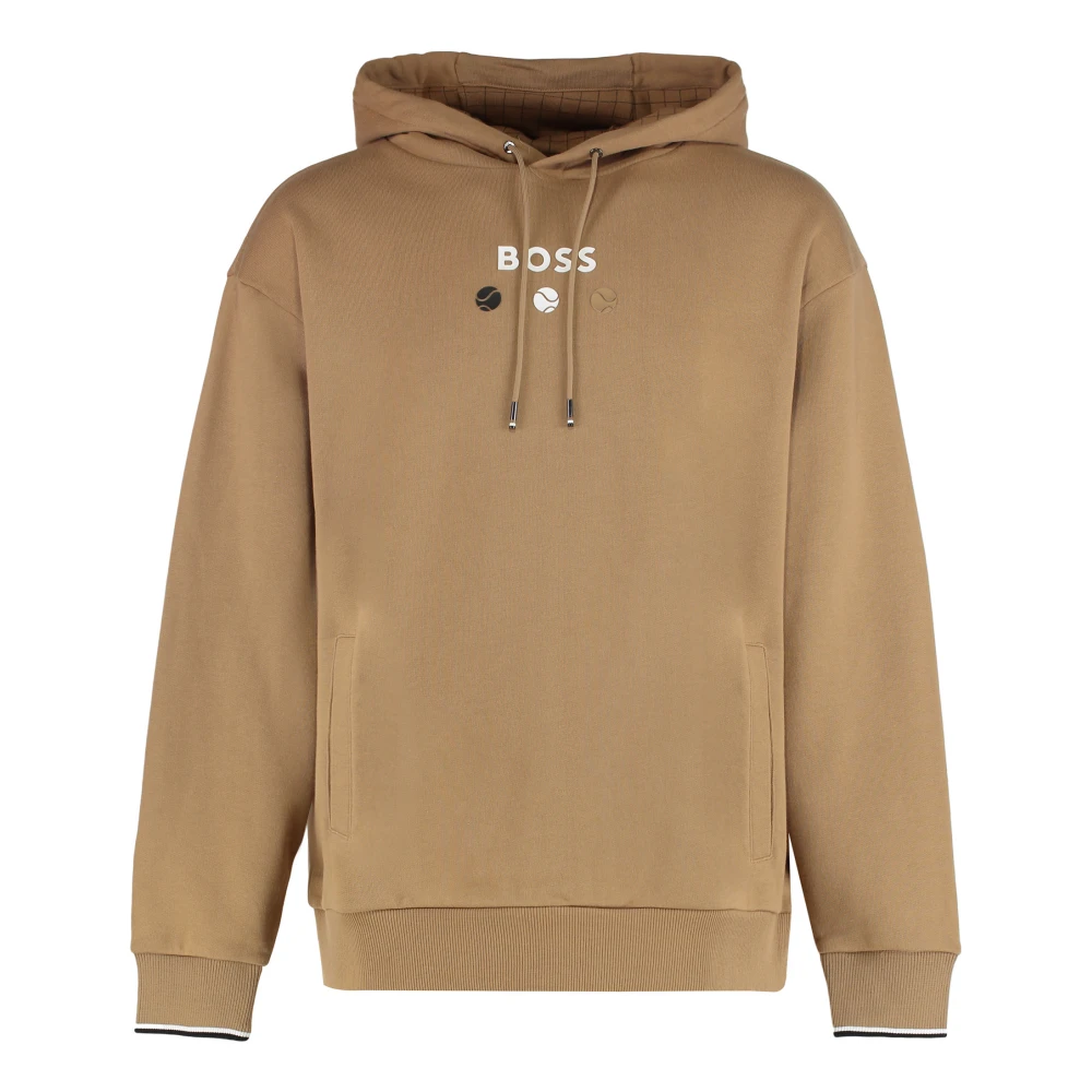 Hugo Men's Beige Terry Hooded Sweatshirt - Hoodies - Xs - Sweatshirts & Hoodies