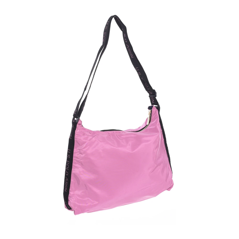 U.s. Polo Assn. Synthetische Hobo Tas met Rits Sluiting Pink Dames