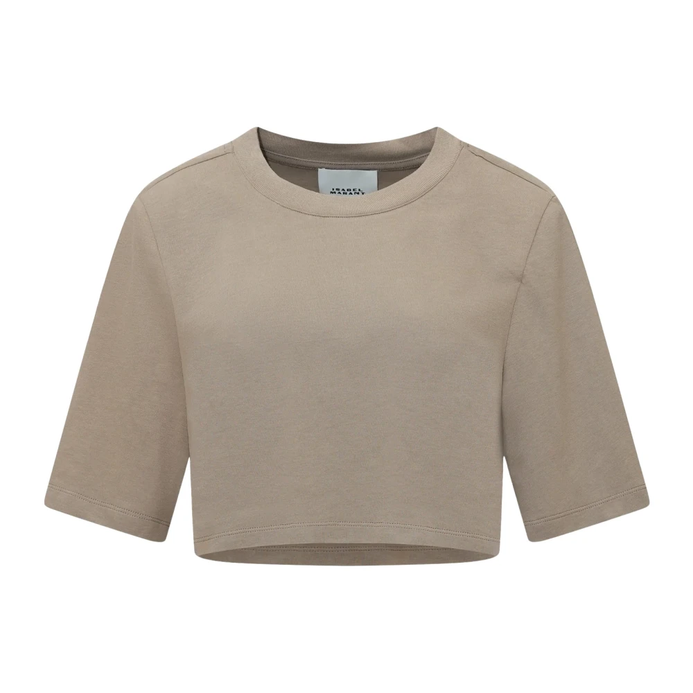 Isabel marant Zaely Tee Stijlvolle dames T-shirt Beige Dames