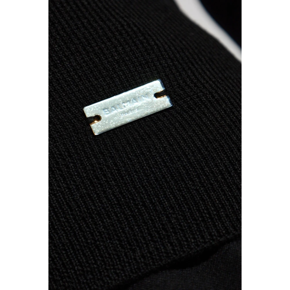 Balmain Wollen coltrui Black Dames