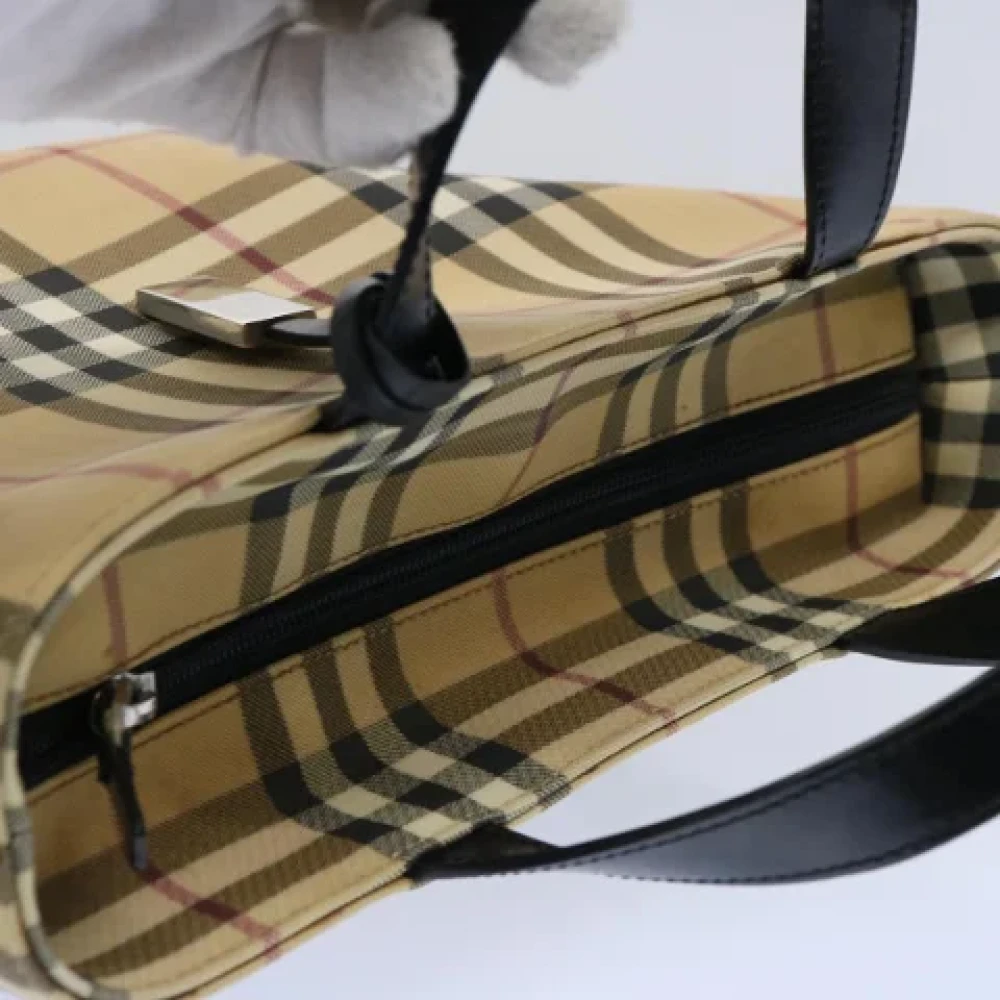 Burberry Vintage Pre-owned Coated canvas handbags Beige Dames
