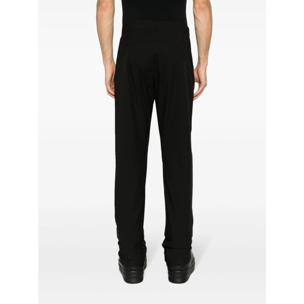 Post Archive Faction Zwarte hoge taille broek met ritssluiting zakken Black Heren