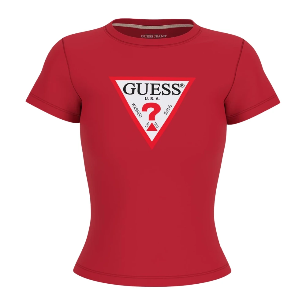 Guess - Tops > T-Shirts - Red - Guess - Modalova