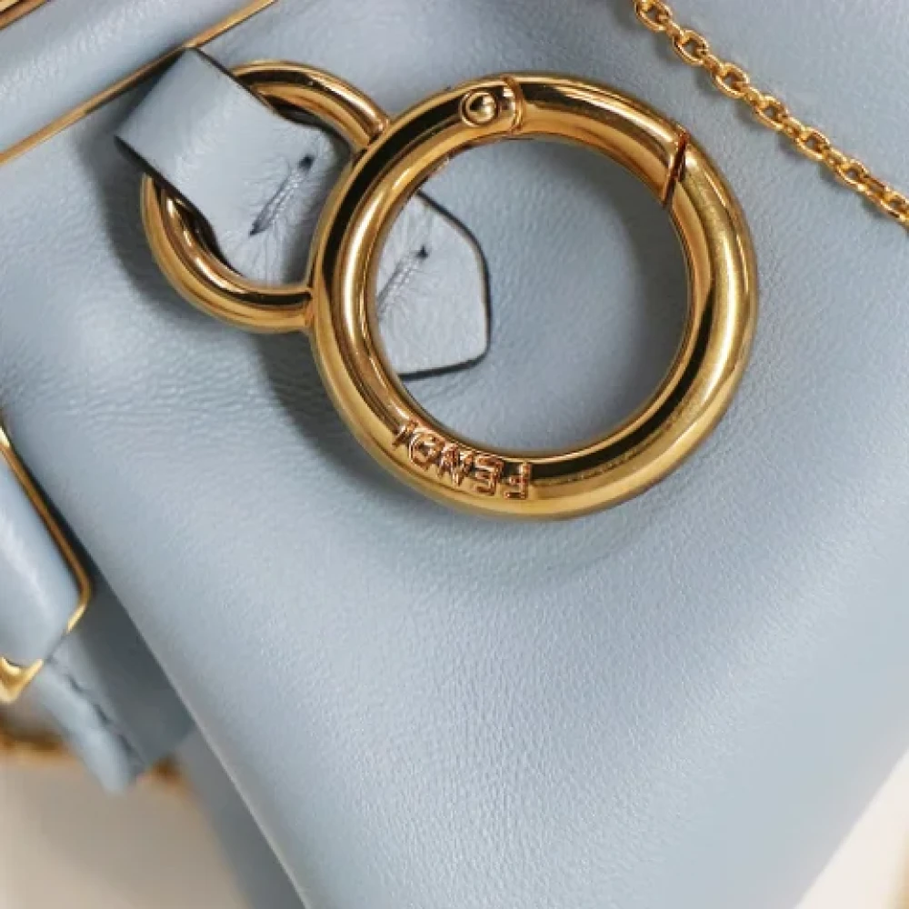 Fendi Vintage Pre-owned Leather clutches Blue Dames