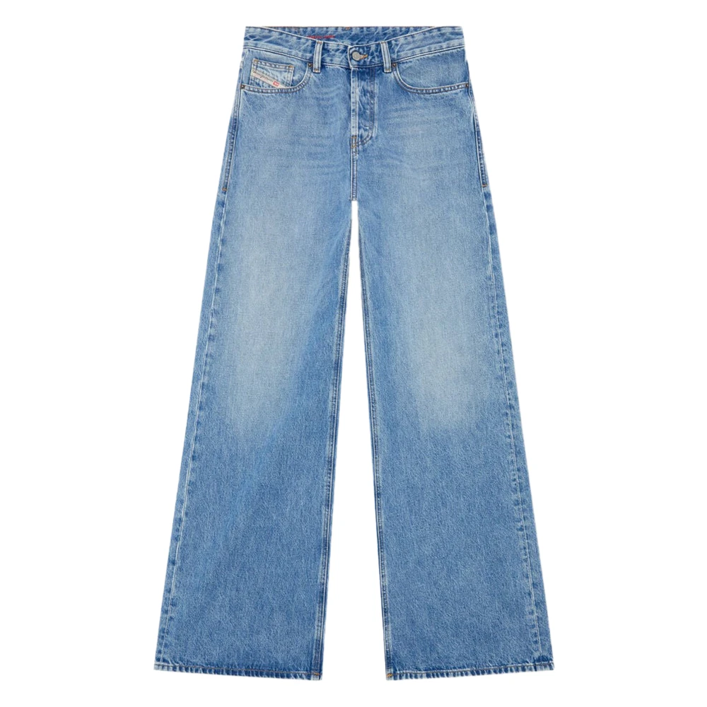 Diesel Women's Blue Wide Jeans, W26, 1996 D-Sire