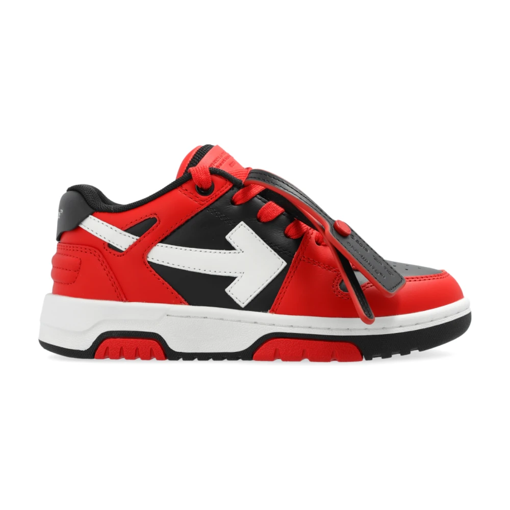 Off White Sneakers Out Of Office Red, Unisex