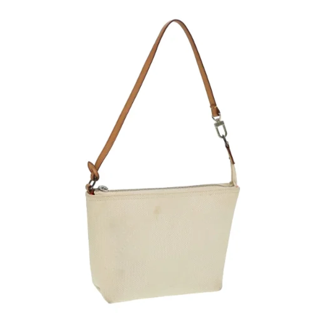 Louis Vuitton Vintage Pre-owned Canvas pouches White Dames