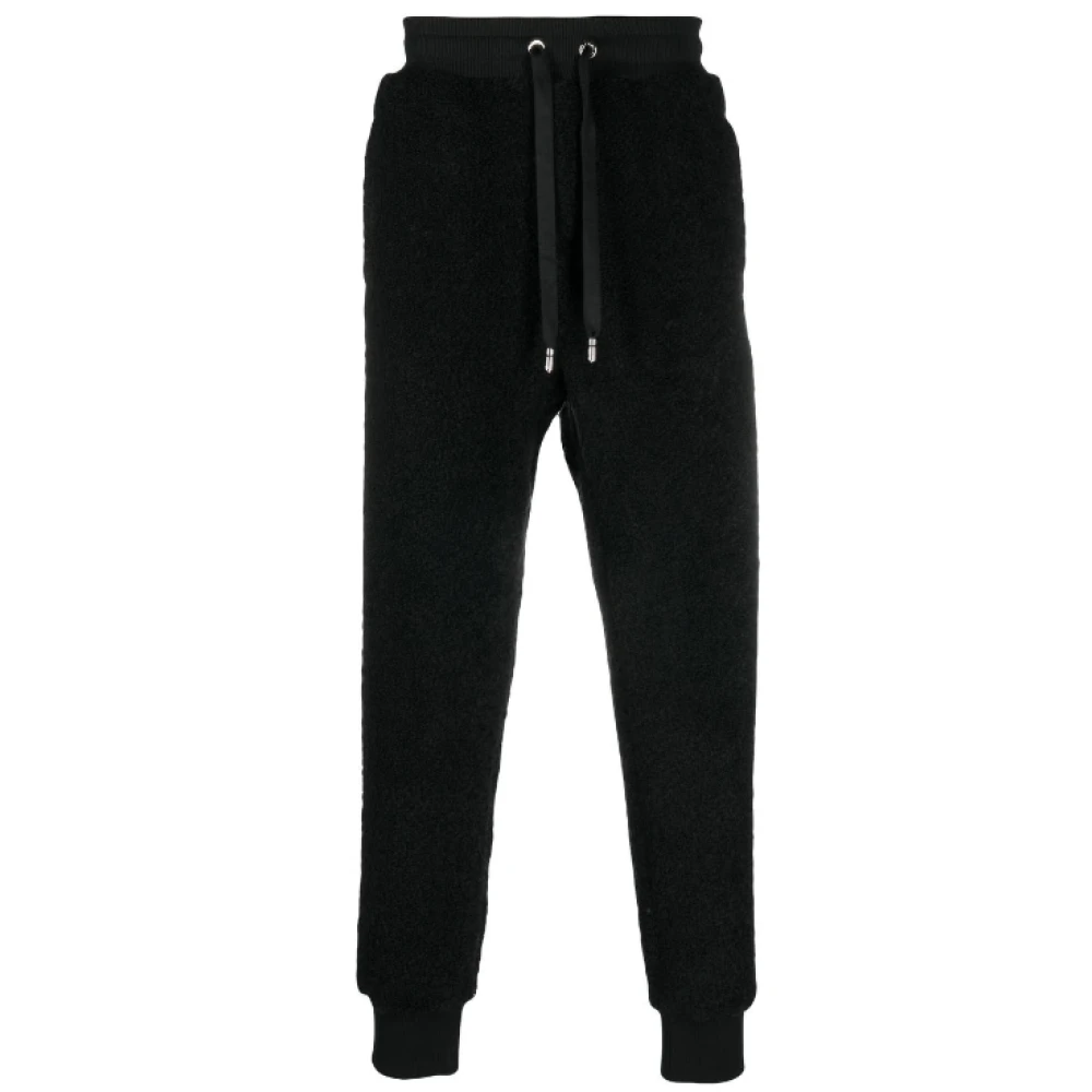 Dolce & Gabbana Zwarte trekkoord taps toelopende broek Black Heren