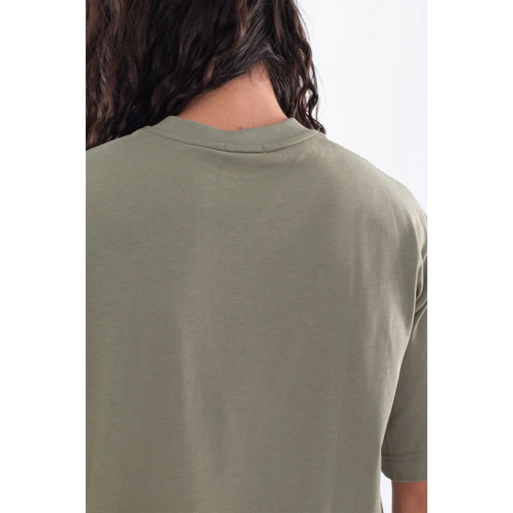 Lacoste Losse Croc Tee in BMY Green Heren