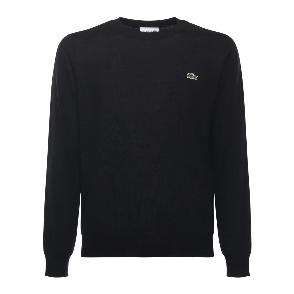 Lacoste Uomo Nero - Maglione Collo A V - Knitwear - L - Immagine 5