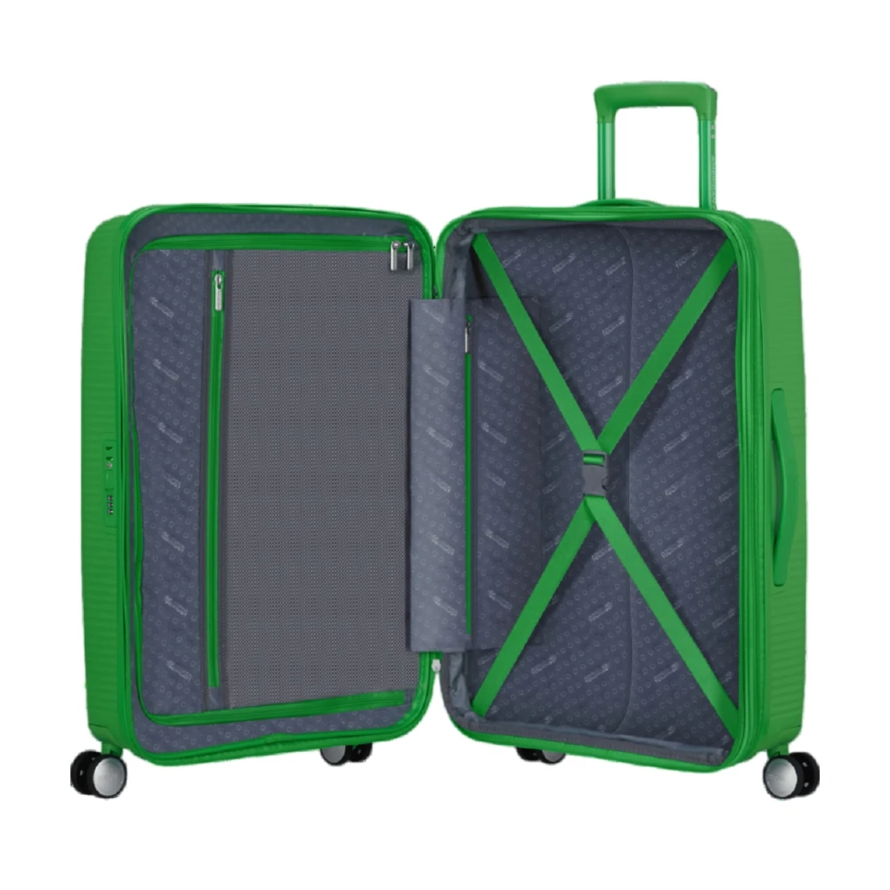 American Tourister Uitbreidbare Harde Schaal Spinner Bagage Green Unisex