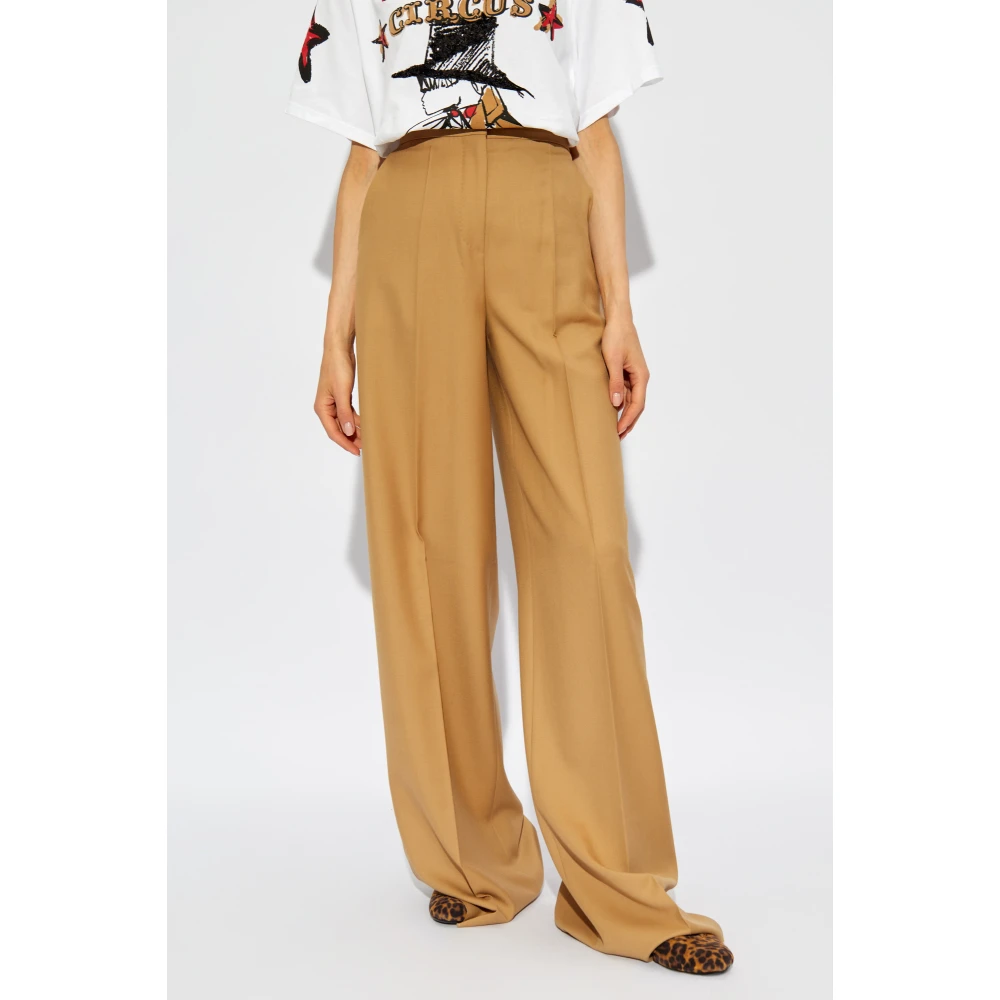 Max Mara Geplooide broek Senna Brown Dames