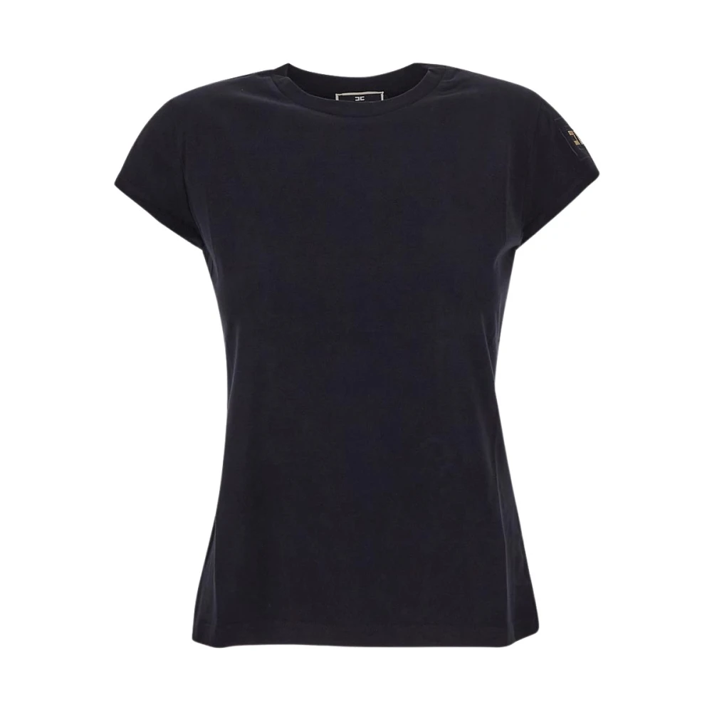 Elisabetta Franchi Katoenen T-shirt van Black Dames