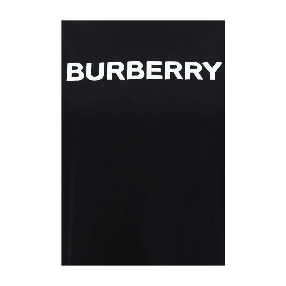 Burberry Monogram Katoenen T-Shirt Black Dames