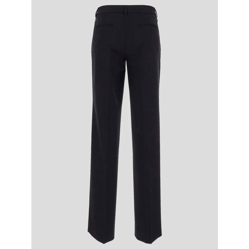 Lardini Wollen Klassieke Broek Black Dames