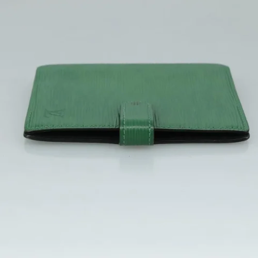 Louis Vuitton Vintage Pre-owned Leather home-office Green Dames