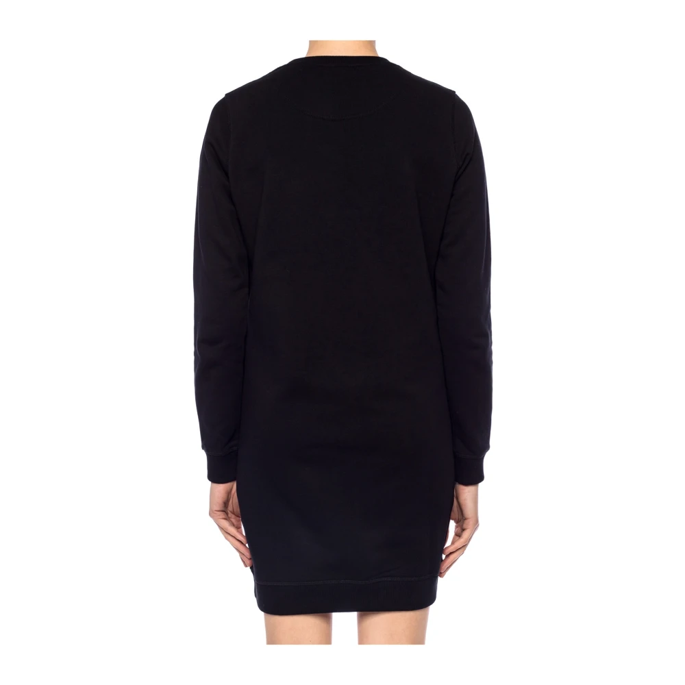 Kenzo Logo-geborduurde jurk Black Dames