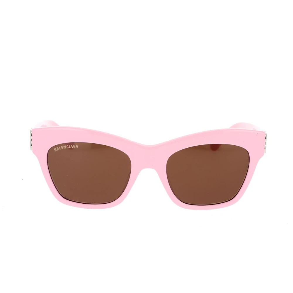 Balenciaga Sunglasses BB0229S 002 Ruthenium Zilveren Zonnebril Brown Pink Dames