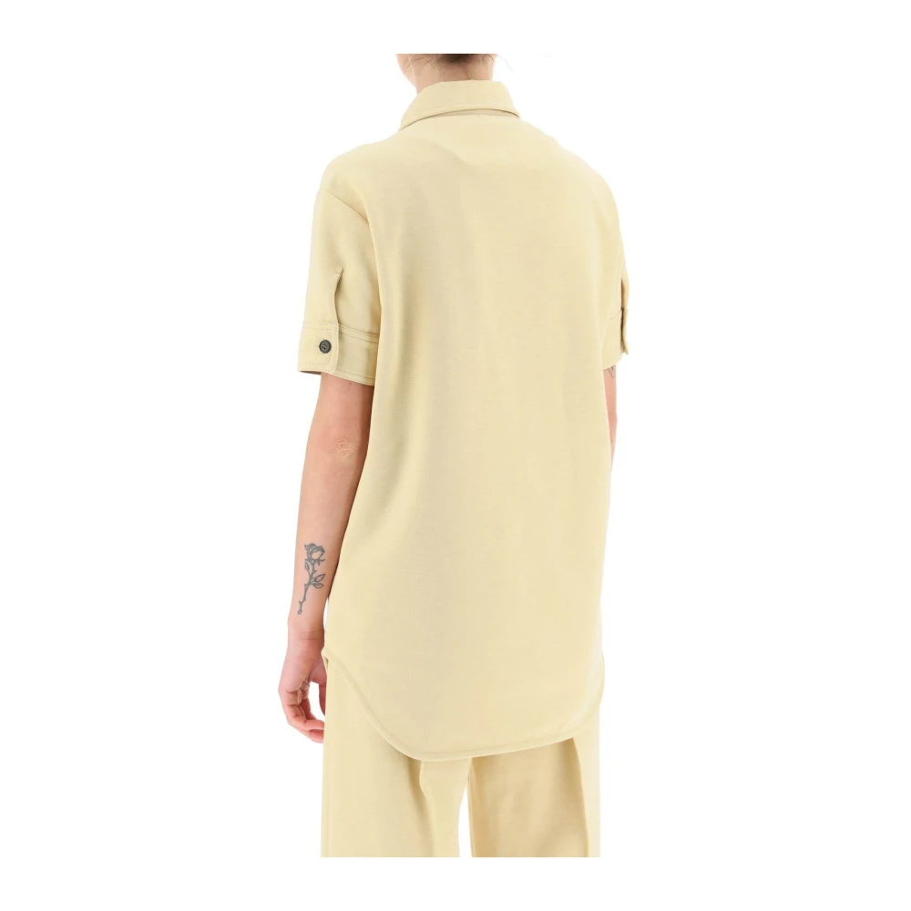 Jil Sander Klassieke Polo Shirts Yellow Dames