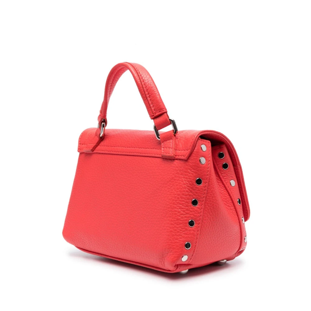 Zanellato Rode Korrelige Leren Postina Baby Tas Red Dames