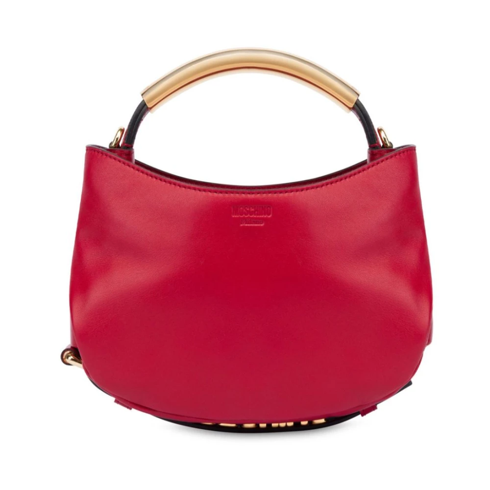 Moschino Rode Schapenleren Handtas met Afneembare Band Red Dames