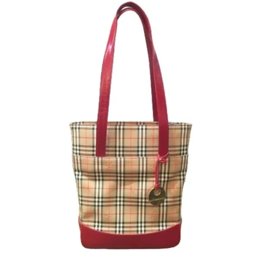 Burberry Vintage Pre-owned Fabric totes Beige Dames