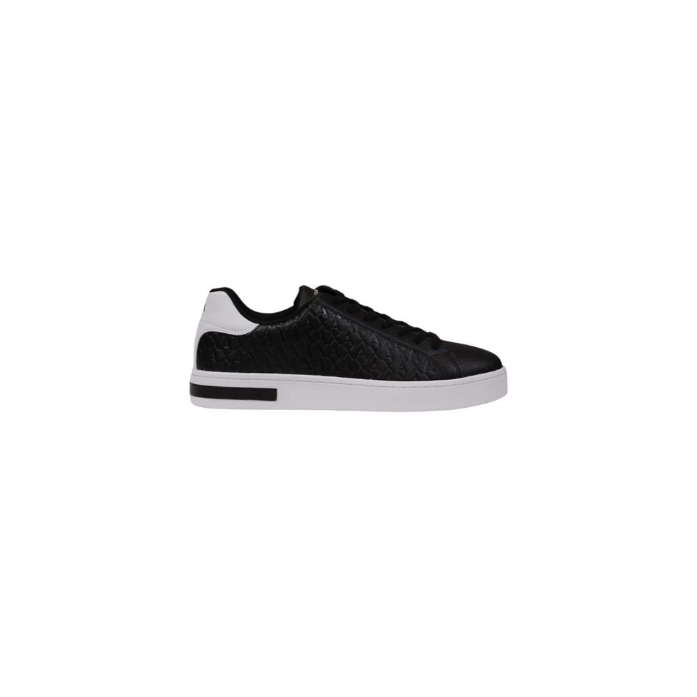 Armani Exchange Men's Black Sneakers,, Polyester Sneaker For Size 5 Uk