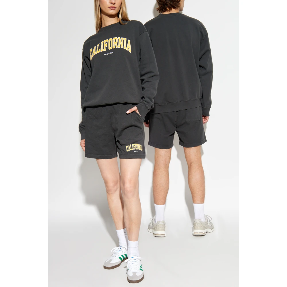 Sporty & Rich Katoenen sweatshirt Gray Unisex