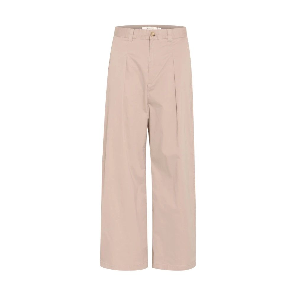 Inwear Pink Wide Leg Clay Trousers - Female - Wide Trousers - 2XL - Trousers