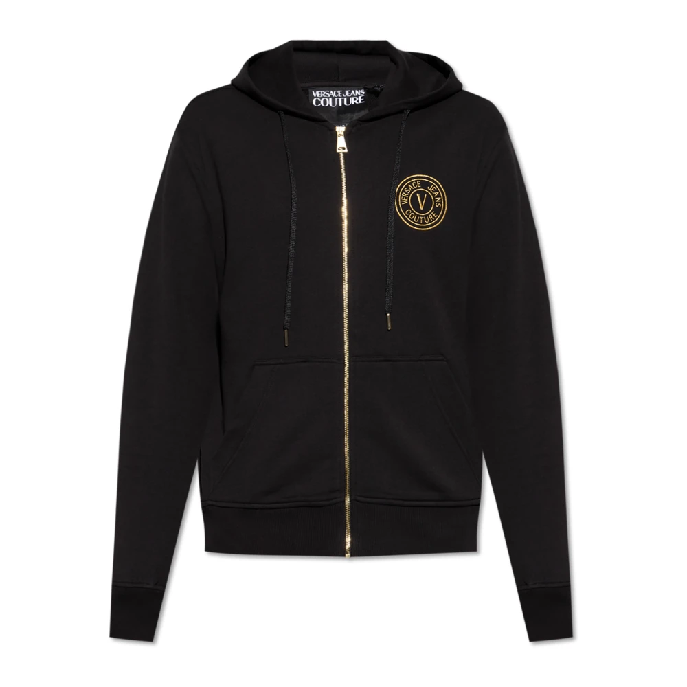 Versace Jeans Couture Sweatshirt met logo Black Heren