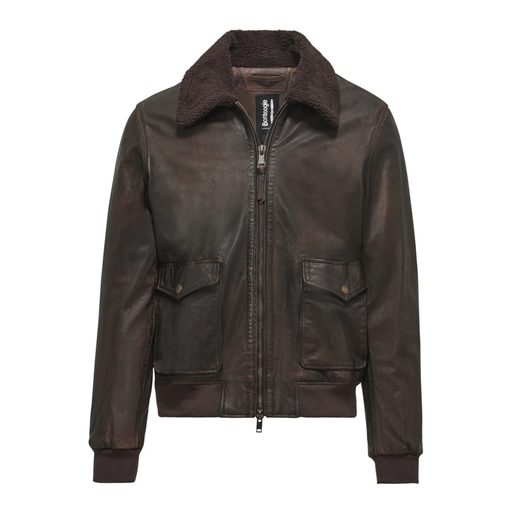 Jackets > Leather Jackets - - BomBoogie - Modalova
