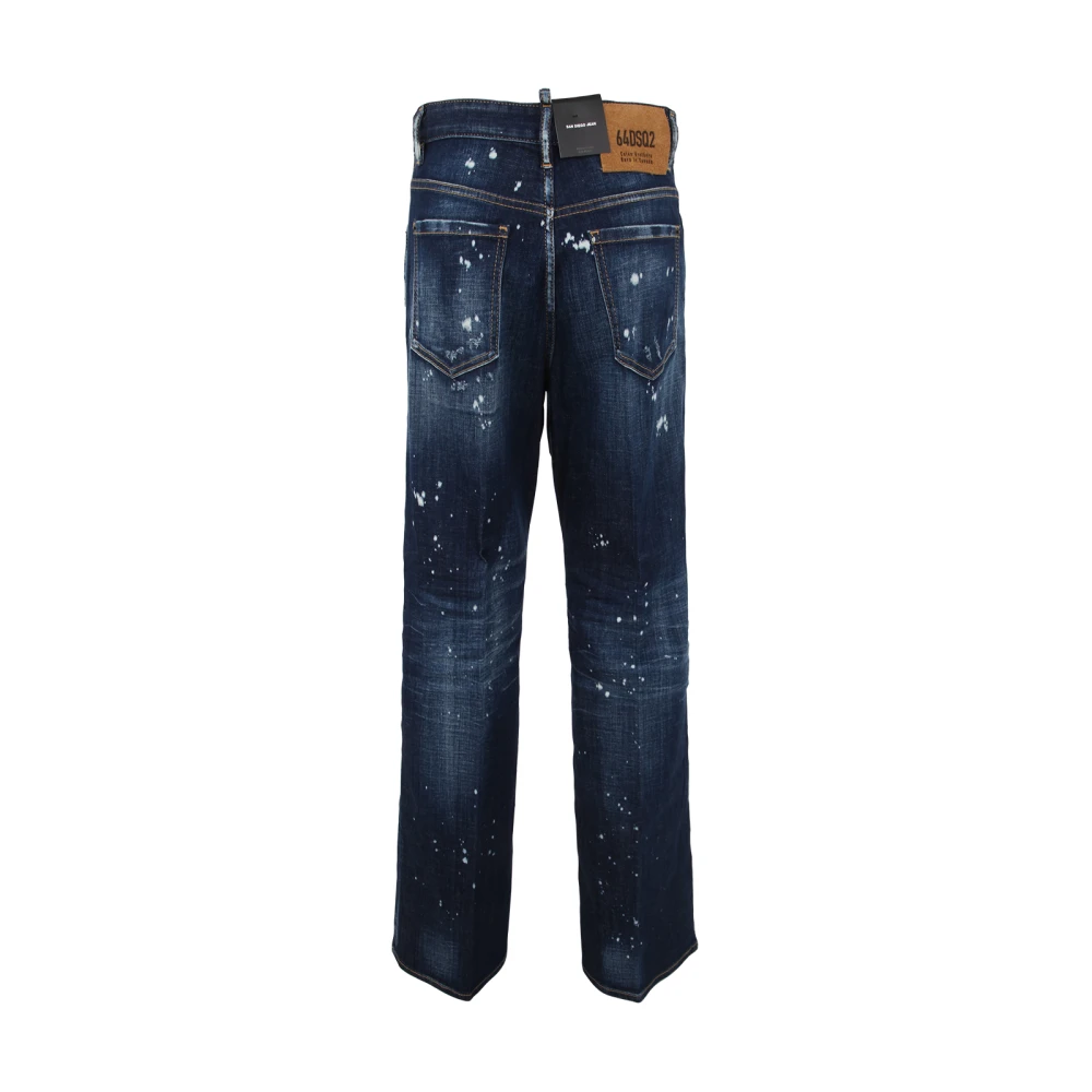Dsquared2 Blauwe Navy San Diego Jeans Blue Dames