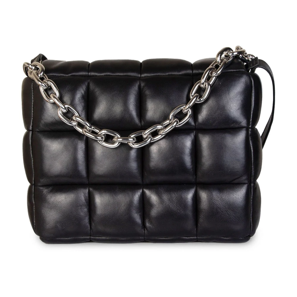 Stand Studio Vierkante Lam Tas in Zwart Black Dames
